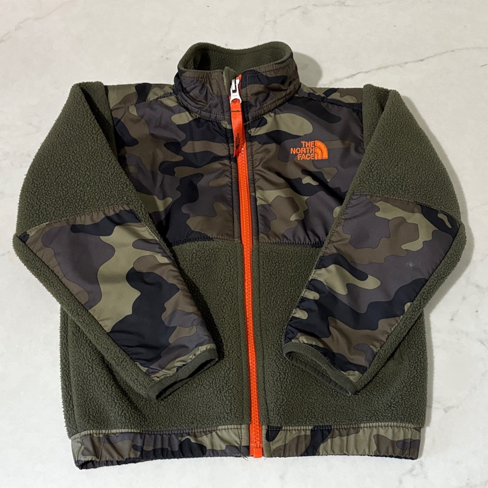 GUC North Face Camouflage Jacket with Orange Zipper